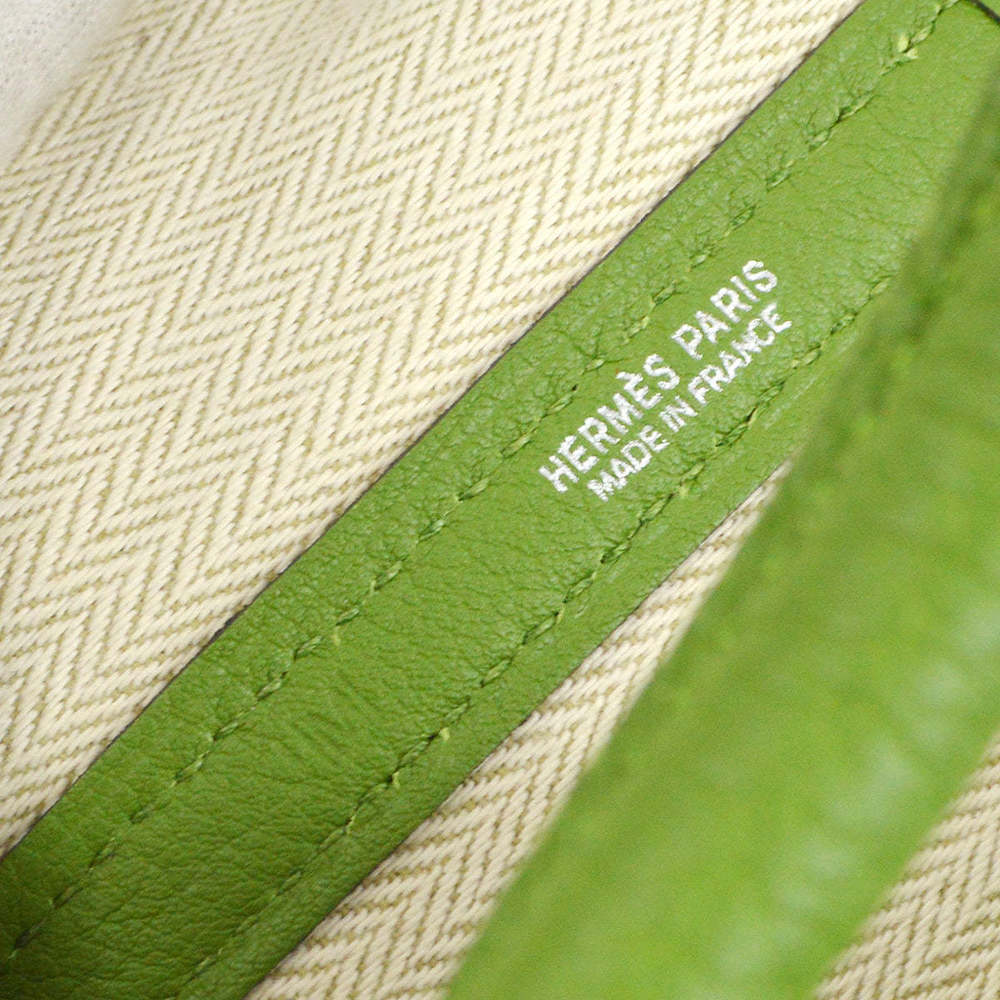 HERMES 2009 Green Negonda Garden Party PM Tote Bag 172406 - Picture 10 of 10